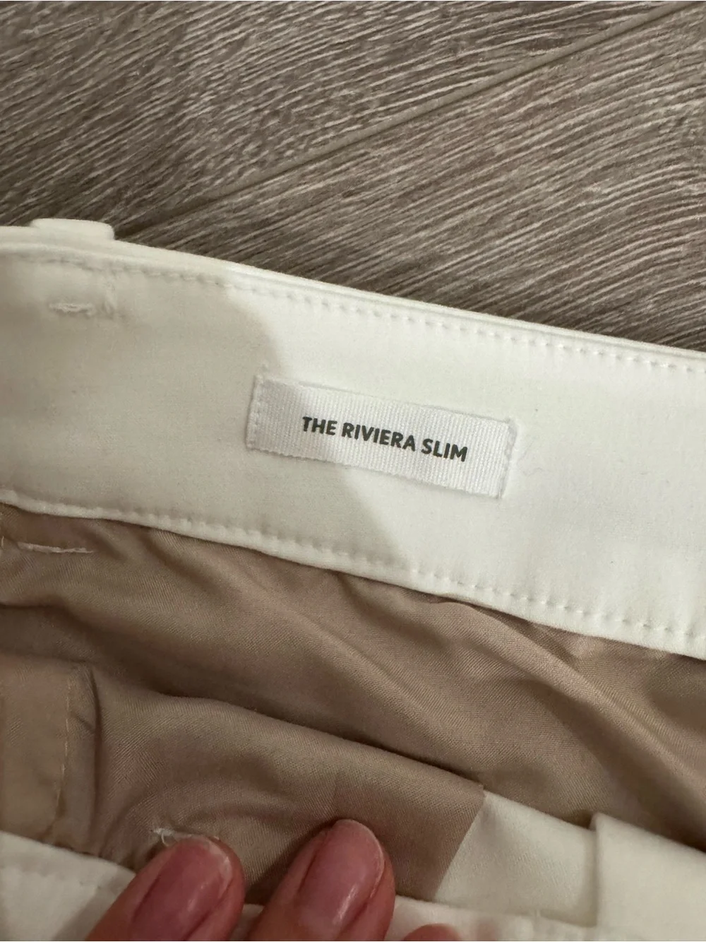 LOFT White Cropped Ankle Pants - Slim Pull-On Trousers - Picture 4 of 5
